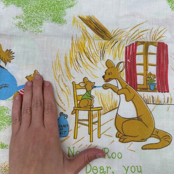 Vintage Winnie The Pooh Pillowcases Disney Sears USA Eeyore Rabbit Kanga Roo - Picture 6 of 9